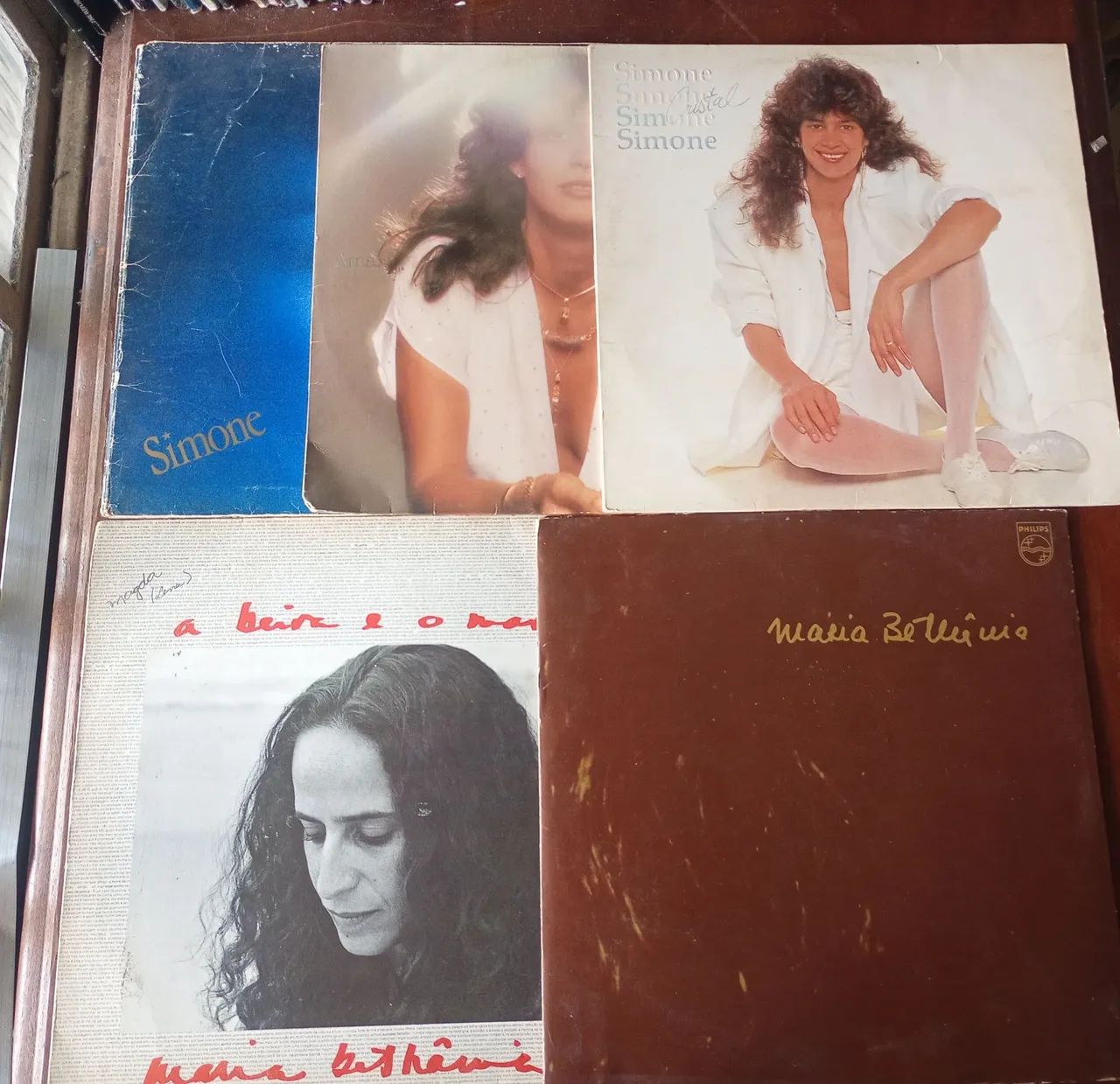 Discos de vinil lote com 5  Simone e Maria Betânia 