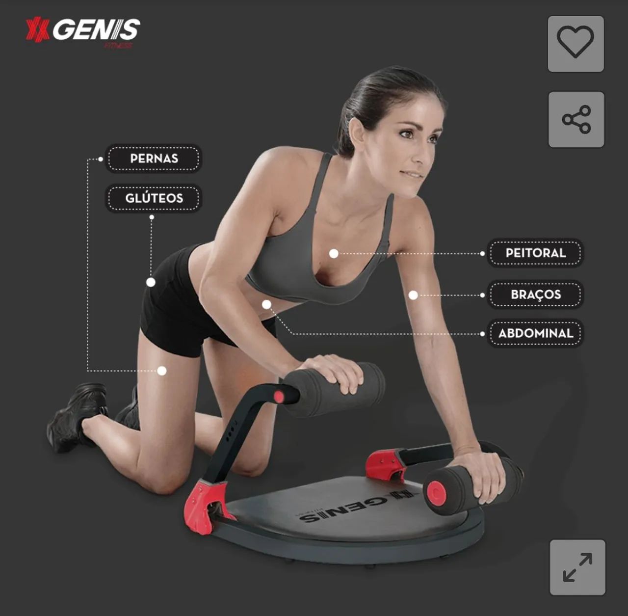 Plataforma Banco Abdominal para Exercícios Gênios AB Max - Foto 4