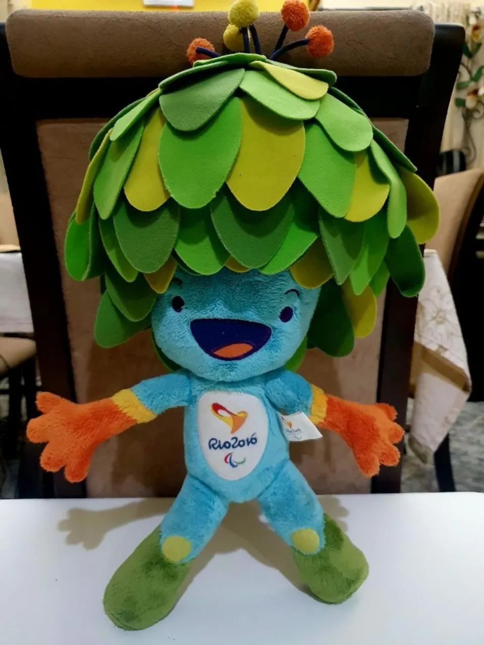 Mascote Paraolimpiada Rio 2016 Tom Original 45cm