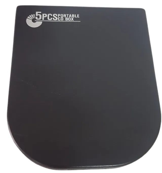 Porta Cd E Dvd Para 5 Mídias Preto (Usado)