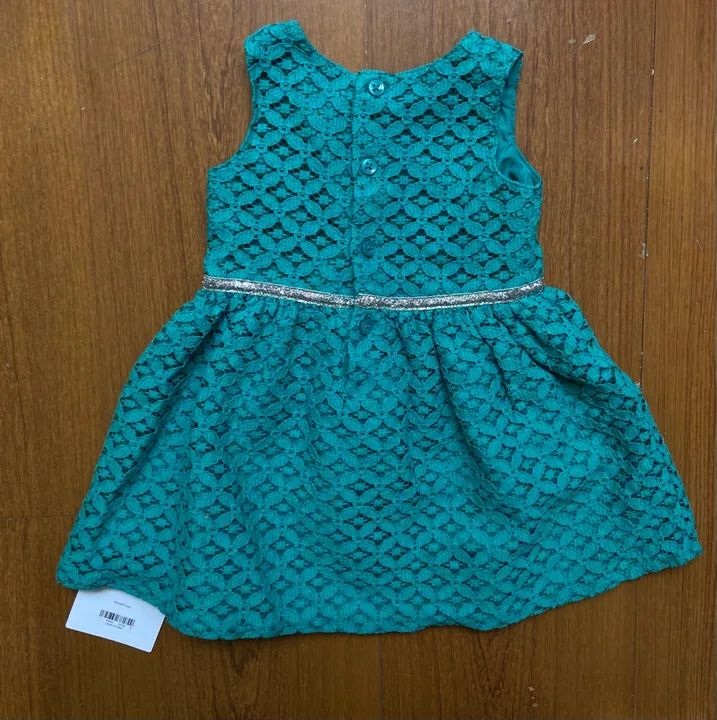 Vestido verde festa carters novo tag etiqueta Natal 9m - Foto 3