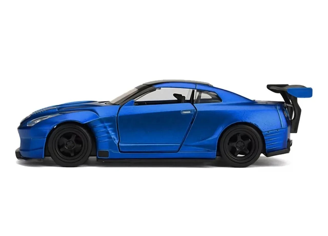 Carro Fast & Furious Nissan GT-R (R35) Ben Sopra Die-Cast Azul Jada 1:32 - Foto 3