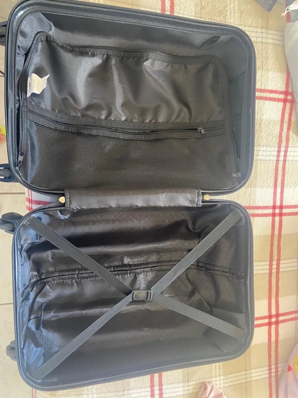 Mala de viagem preta espaçosa - Foto 5