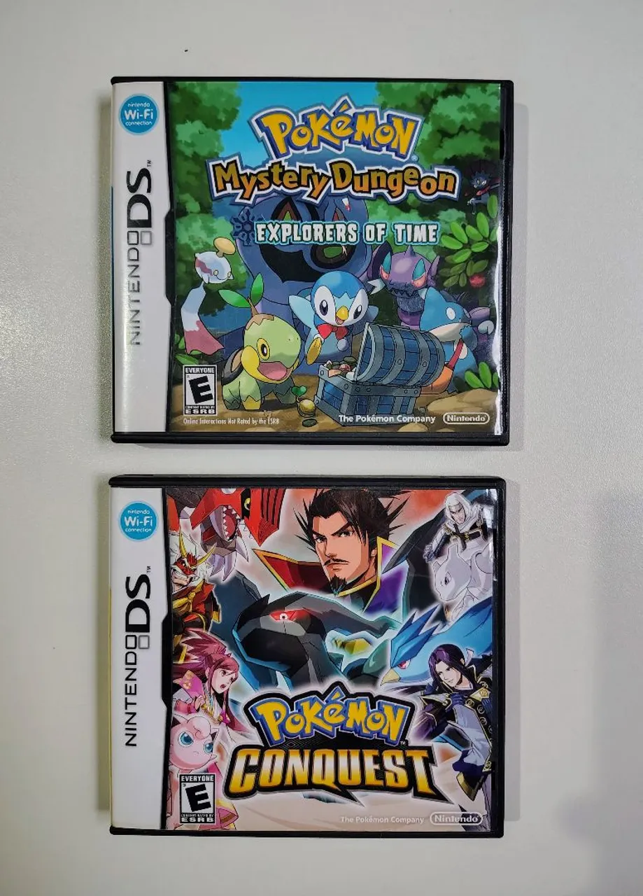 Pokémon Mystery Dungeon Explorers of Time e Conquest - DS