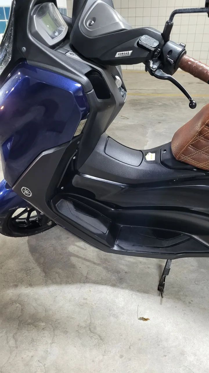 NMAX AZUL BANCO COURO GV SEMINOVA 3750 KM ÚNICA NO MERCADO  - Foto 6