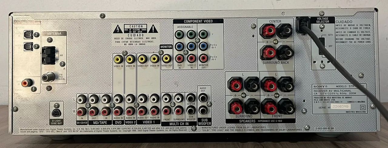 Receiver Sony Muteki STR-K1500 6.2 185 RMS por Channel*Denon*Marantz Leia Descrição  - Foto 5