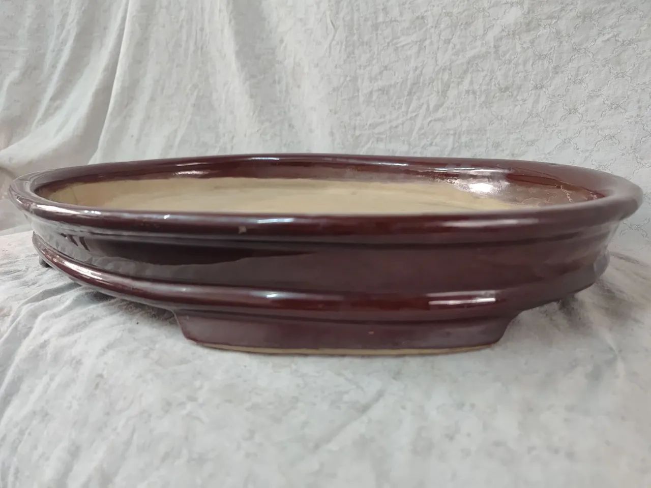 Vaso para Bonsai Oval Marrom - Foto 4