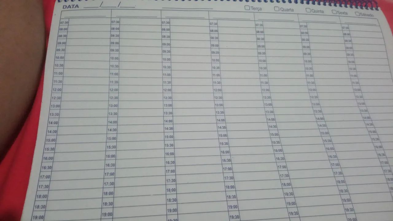 Agenda para cabeleireira 