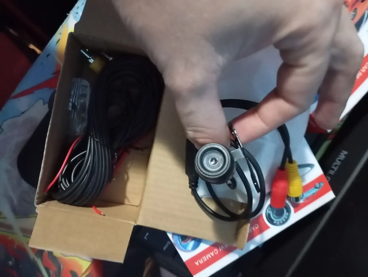 Câmera de ré para carro com visor