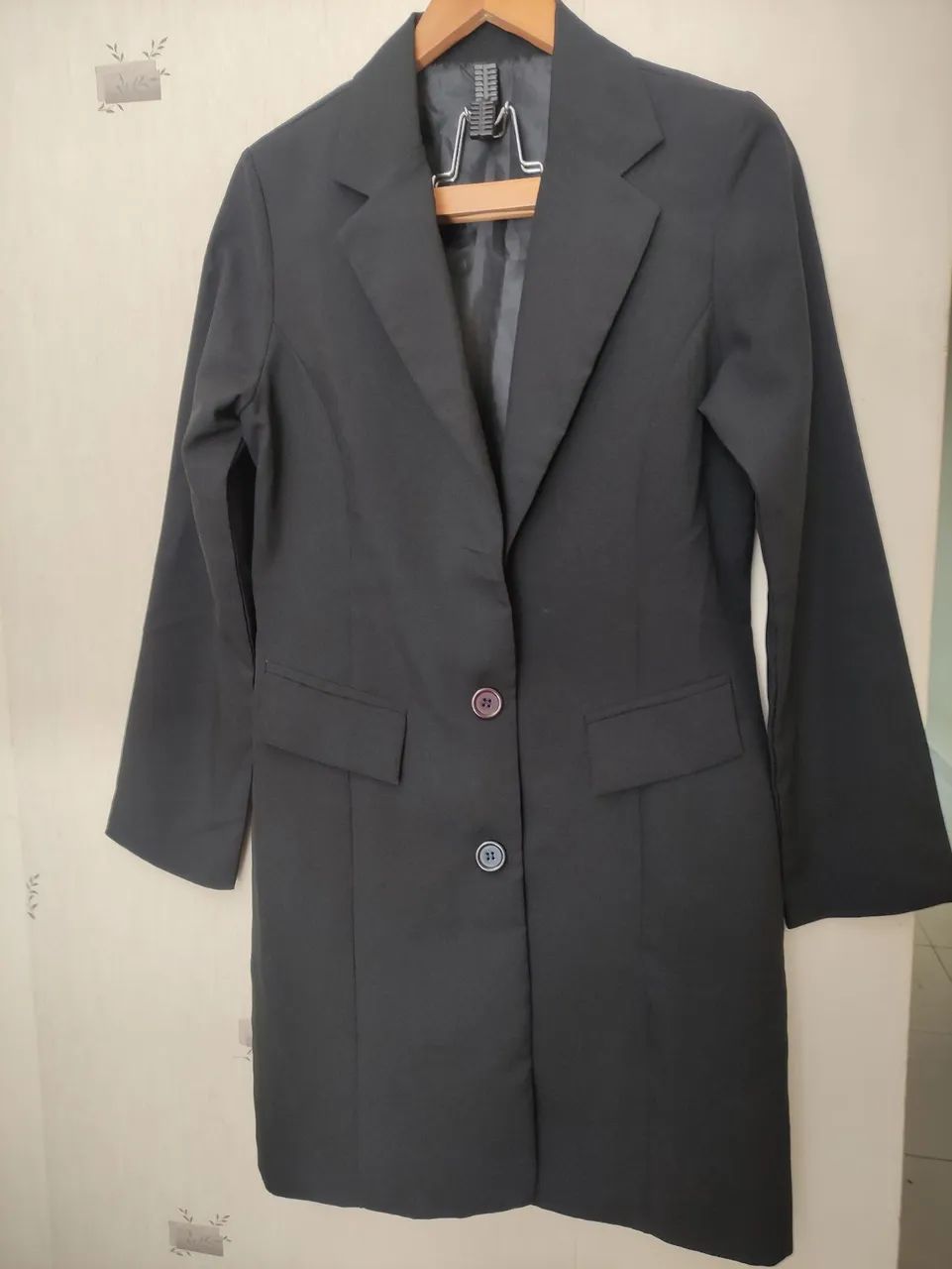 LEAH VESTIDO/ BLAZER ALFAIATARIA ALONGADO TAM P ( até 42) 110,00<br>