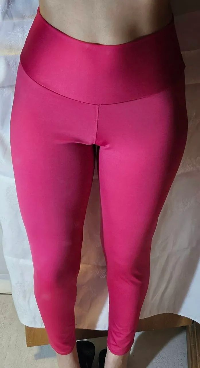 Calça Legging Rosa - tamanho M/G - Foto 2