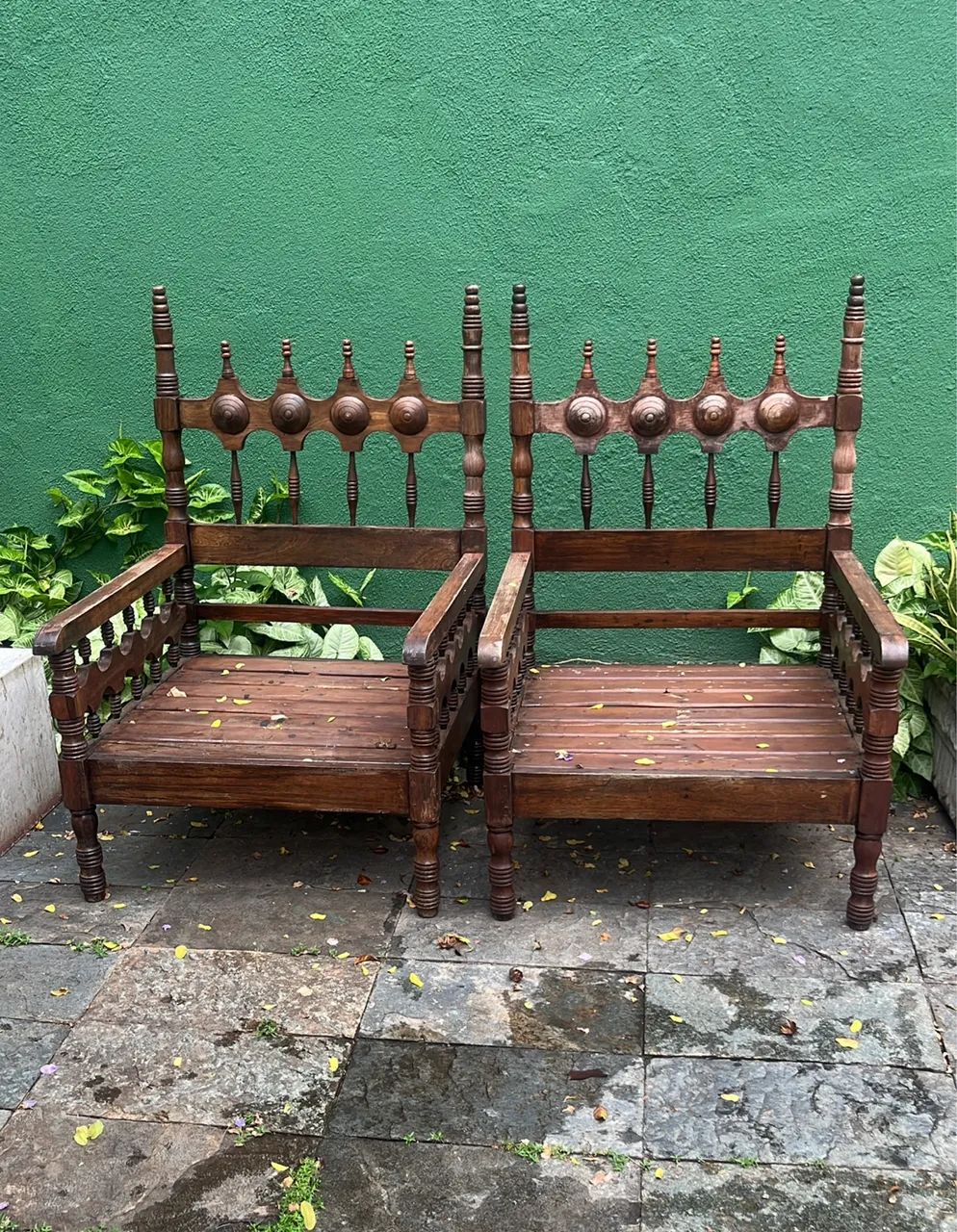 Bancos coloniais de jacarandá  - Foto 3