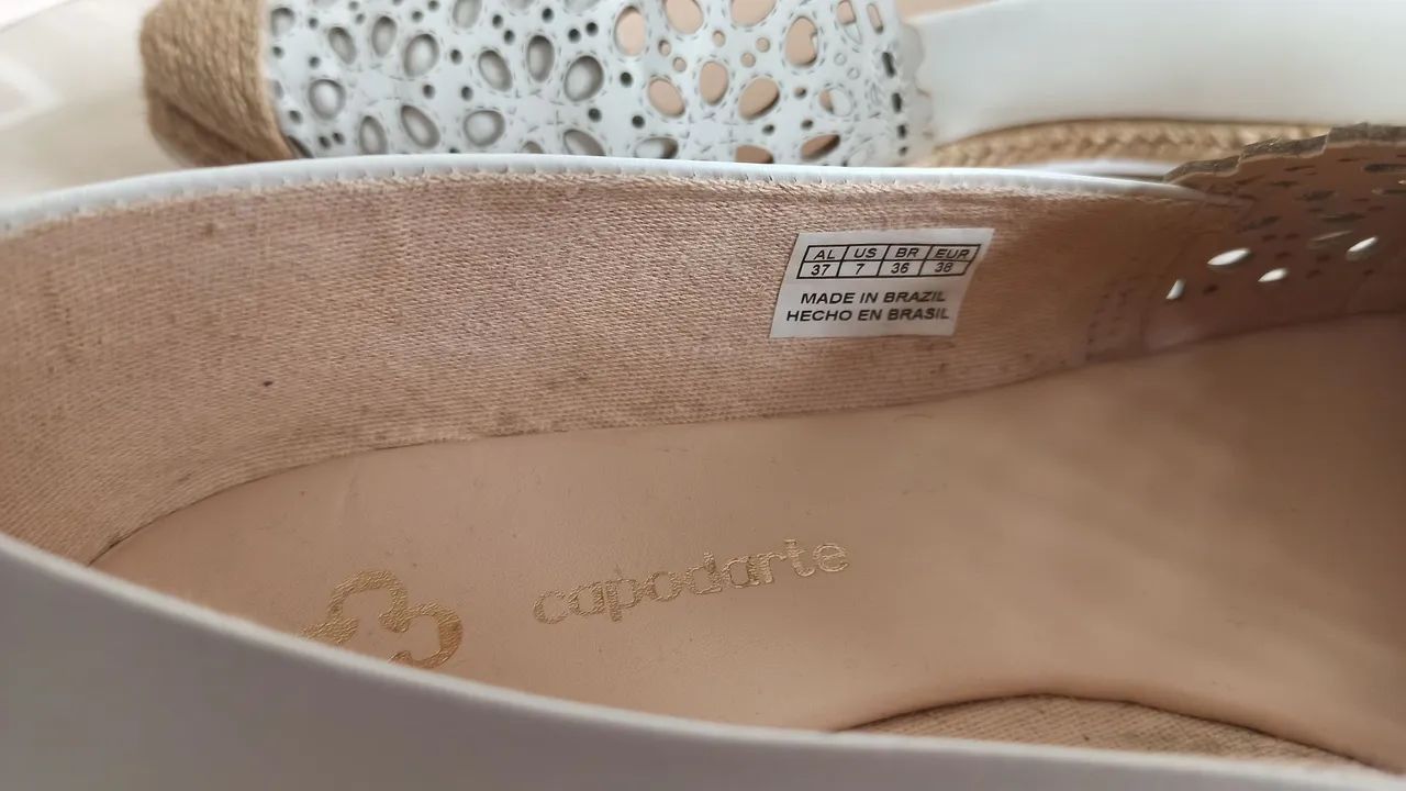 Sapatilha branca capodarte - Foto 4