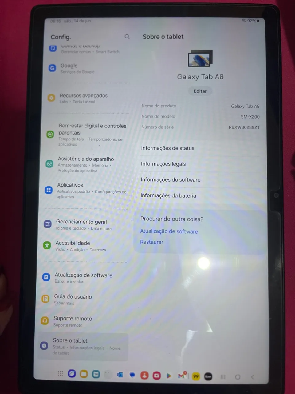 Tablet Samsung Galaxy Tab A8