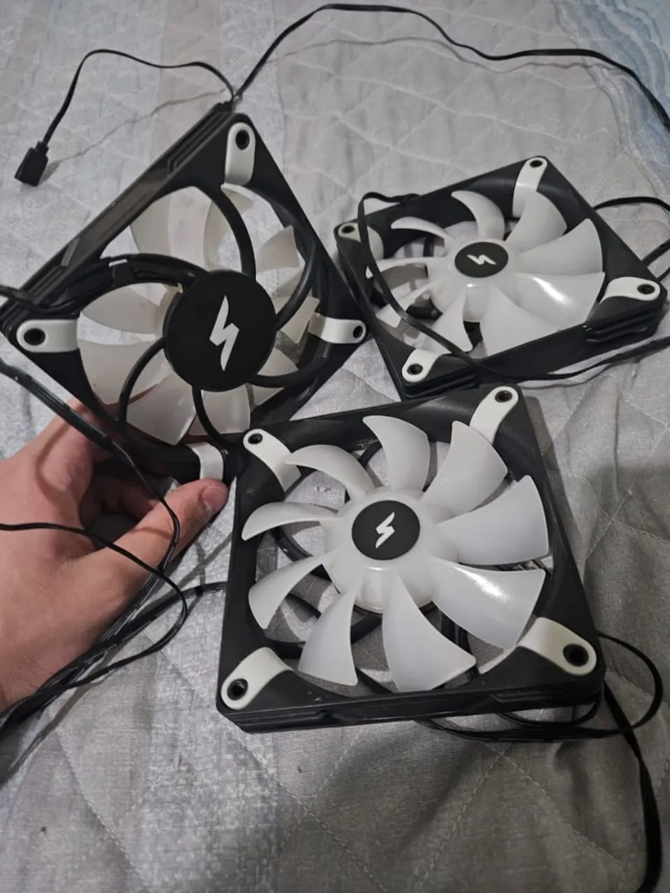 Kit 3 Fans SuperFrame ARGB pretas