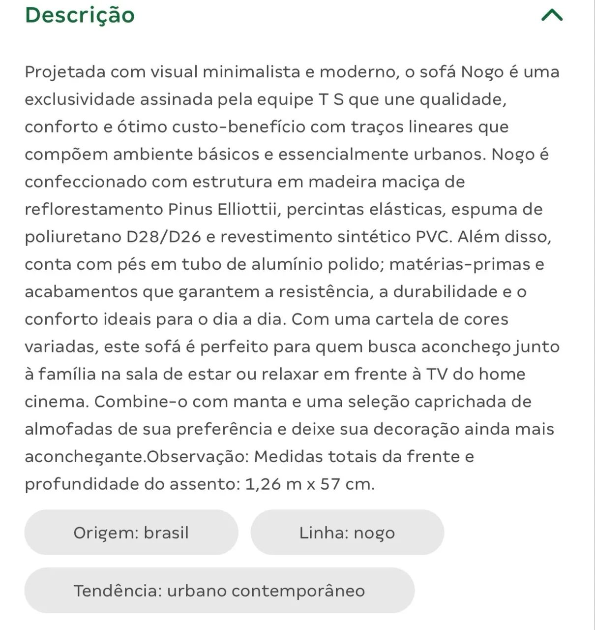 Sofá novo Tok Stok preço imperdível  - Foto 4