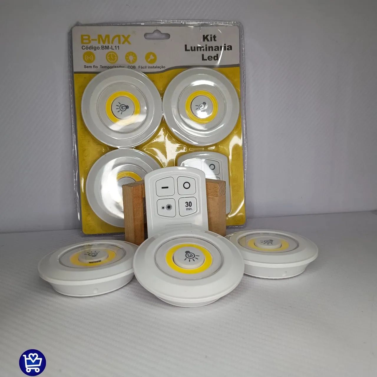 Kit Luminária LED B-MAX com Controle Remoto