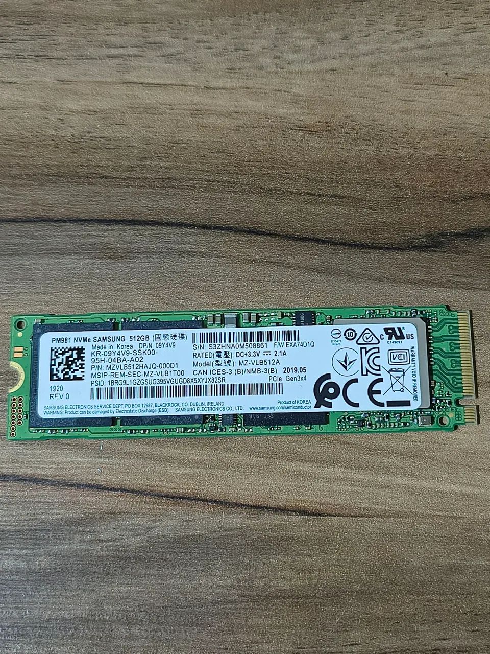 SSD NVME 512gb 