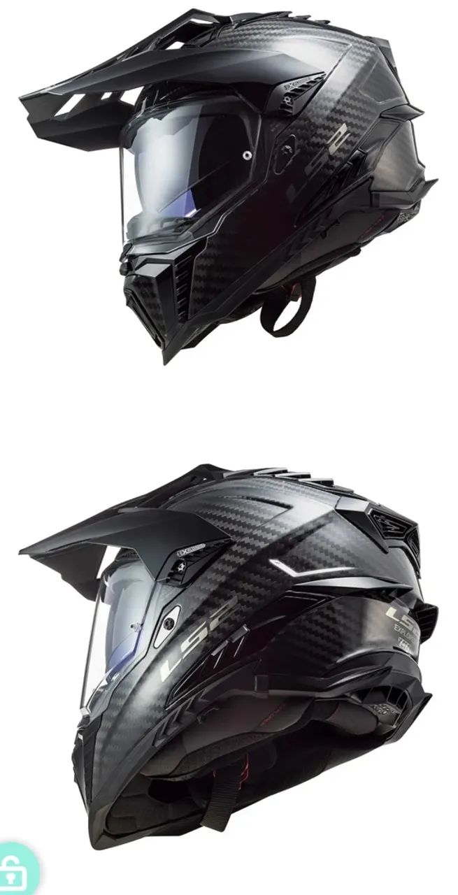 CAPACETE LS2 EXPLORER CARBON - Foto 2