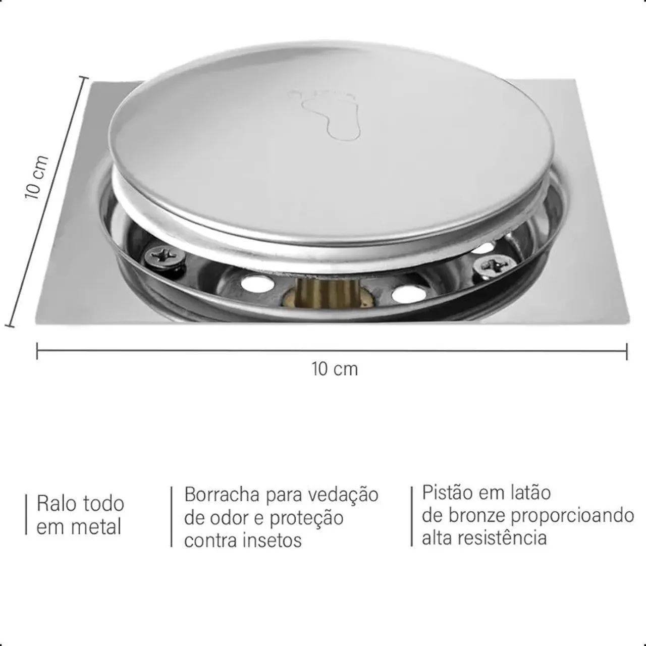 RALO CLICK INOX QUADRADO 10X10 cm - Foto 5