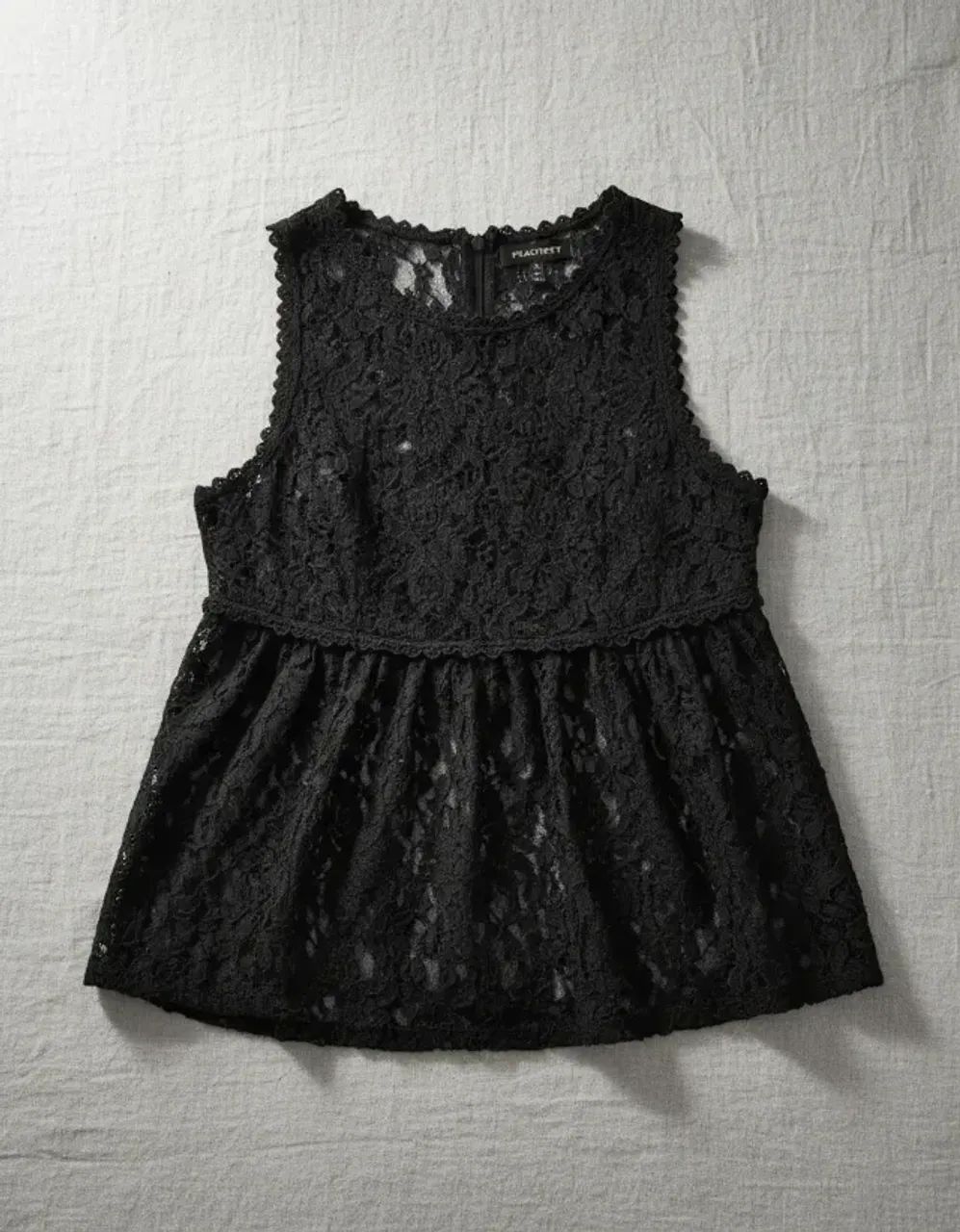 blusa de renda preta forever 21 - Foto 5