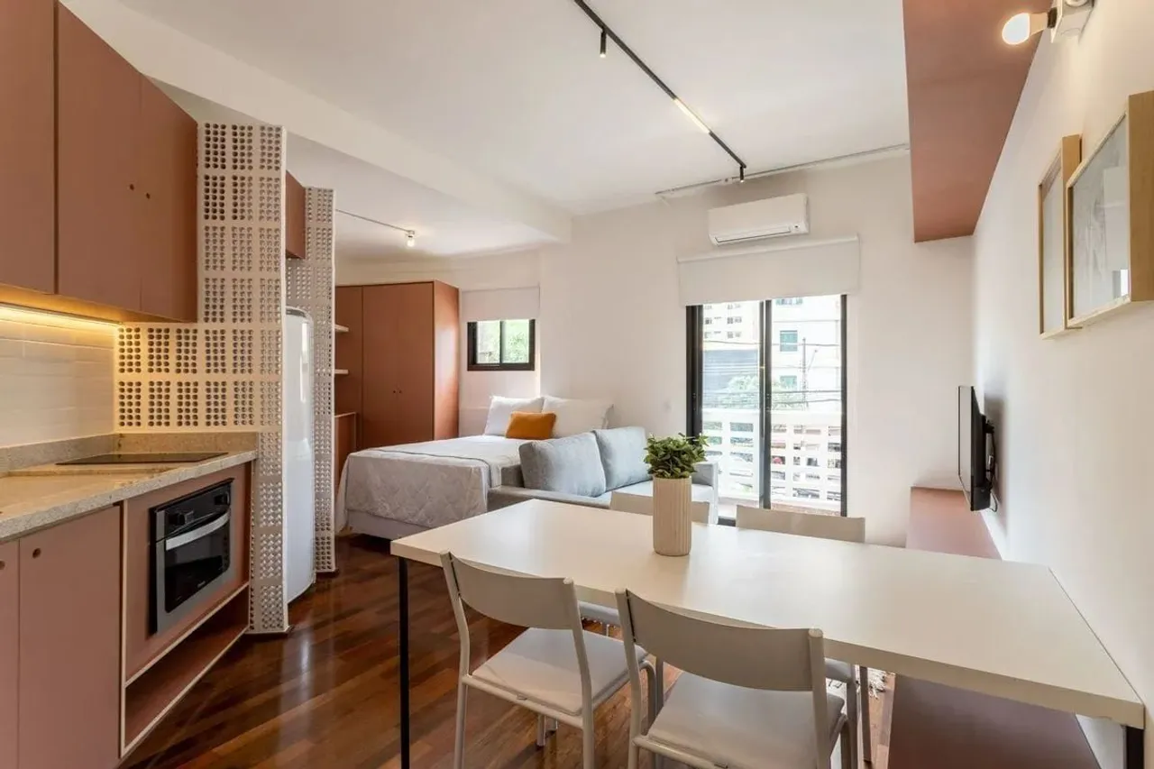 Apartamento com 1 Quarto para alugar, 31m² - Santa Cecília