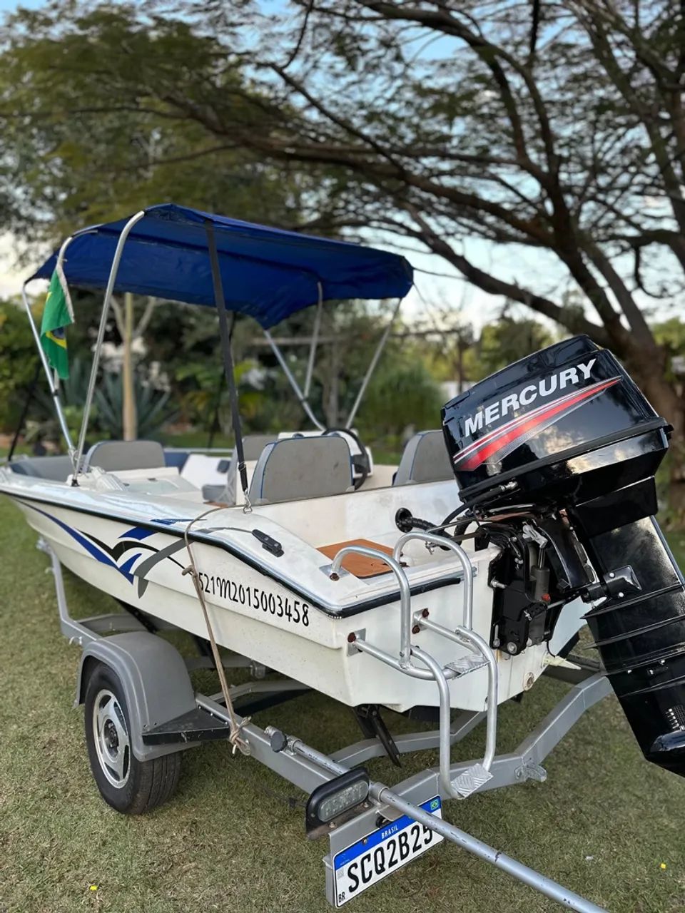 Lancha com motor novo - Foto 9