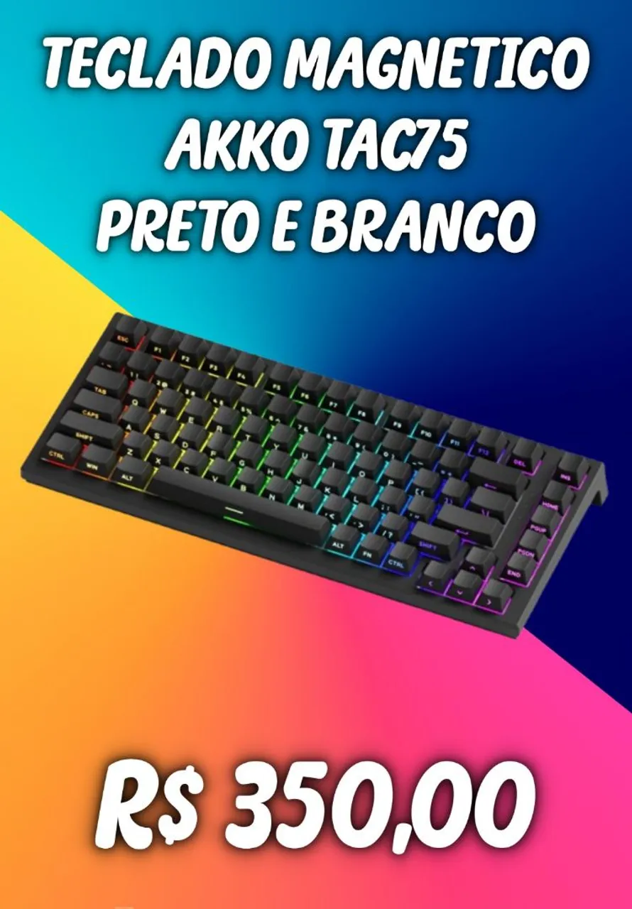 Teclado Magnético akko Tac75 HE 8k