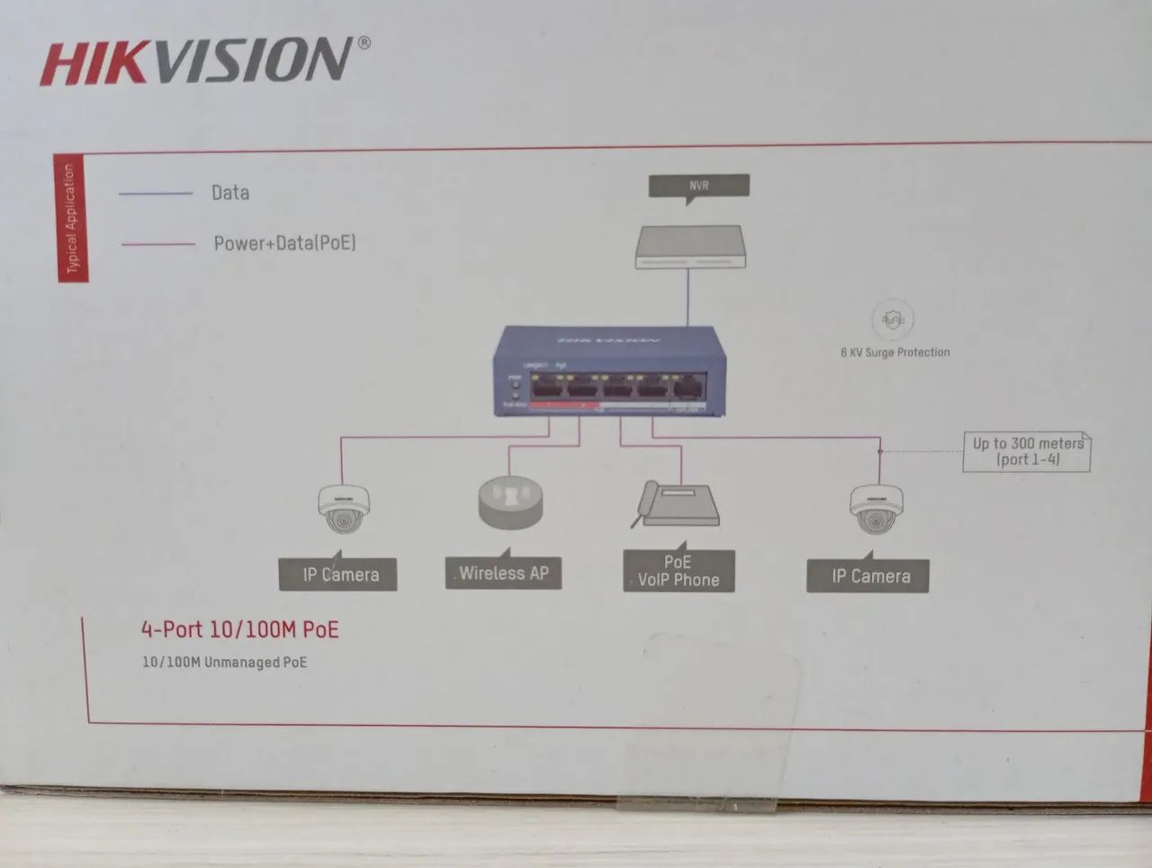 Switch Hikvision DS-3E0105P 10/100 - Foto 2