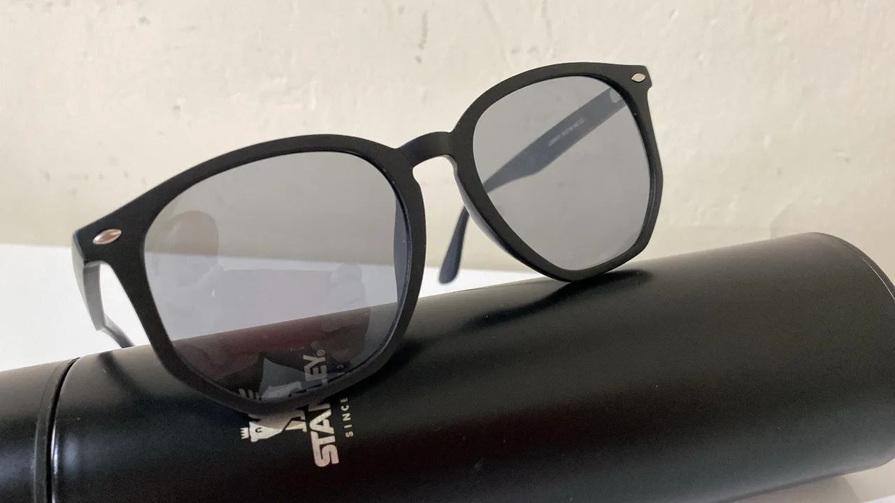 LINDO ÓCULOS HEXAGONAL MASCULINO NOVO - Foto 5