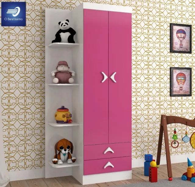 OFERTA Guarda-Roupa Infantil com 2 Gavetas 2 Portas