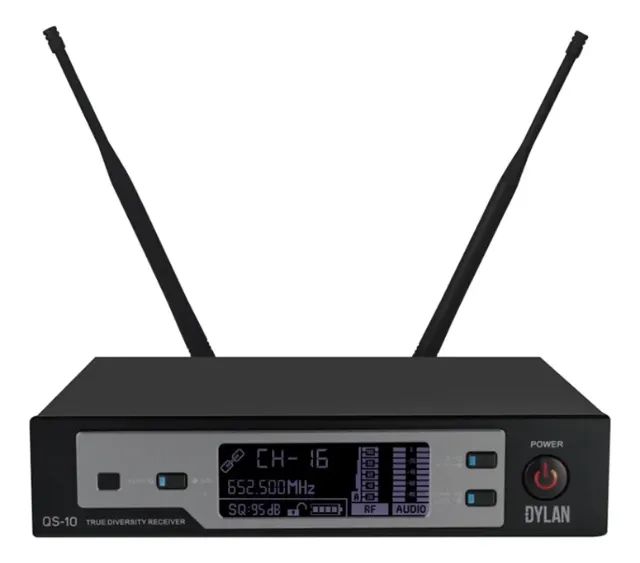 Microfone Sem Fio Dylan QS-10 Cor Preto - Foto 4