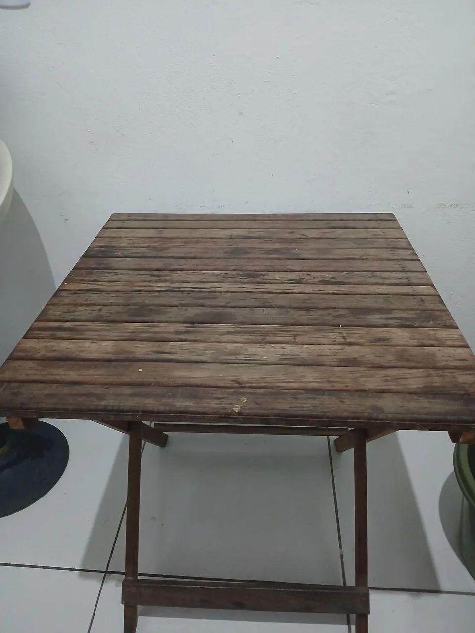 Mesa Madeira portátil 70x70