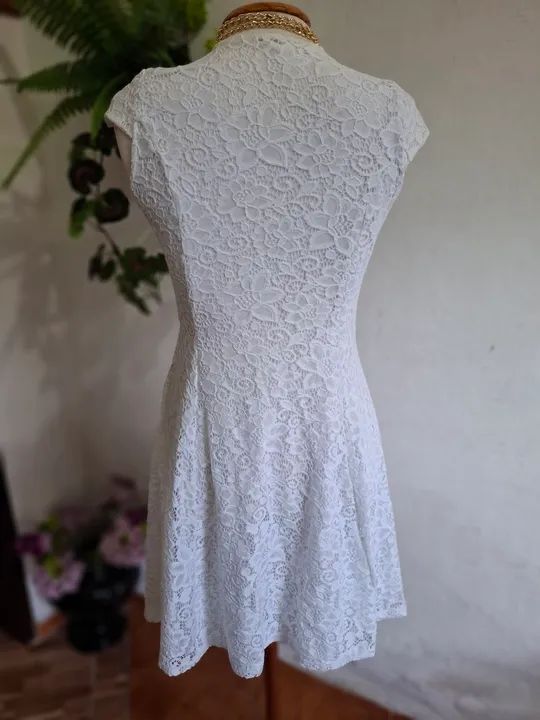 Vestido de renda branco  - Foto 3