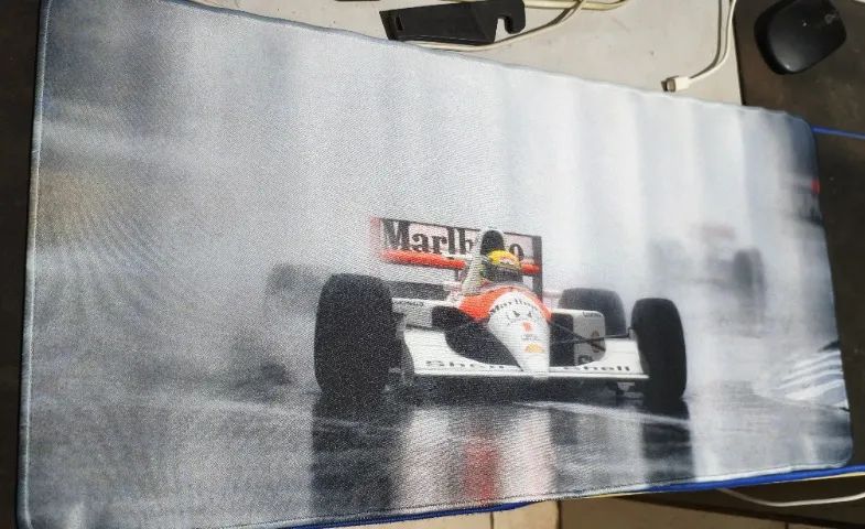Mouse Pad Gamer Ayrton Senna McLaren Marlboro - Periféricos e