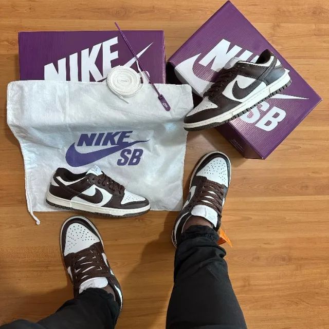 Tênis Nike SB DUNK Cacau Linha Luxo Unissex - Foto 4