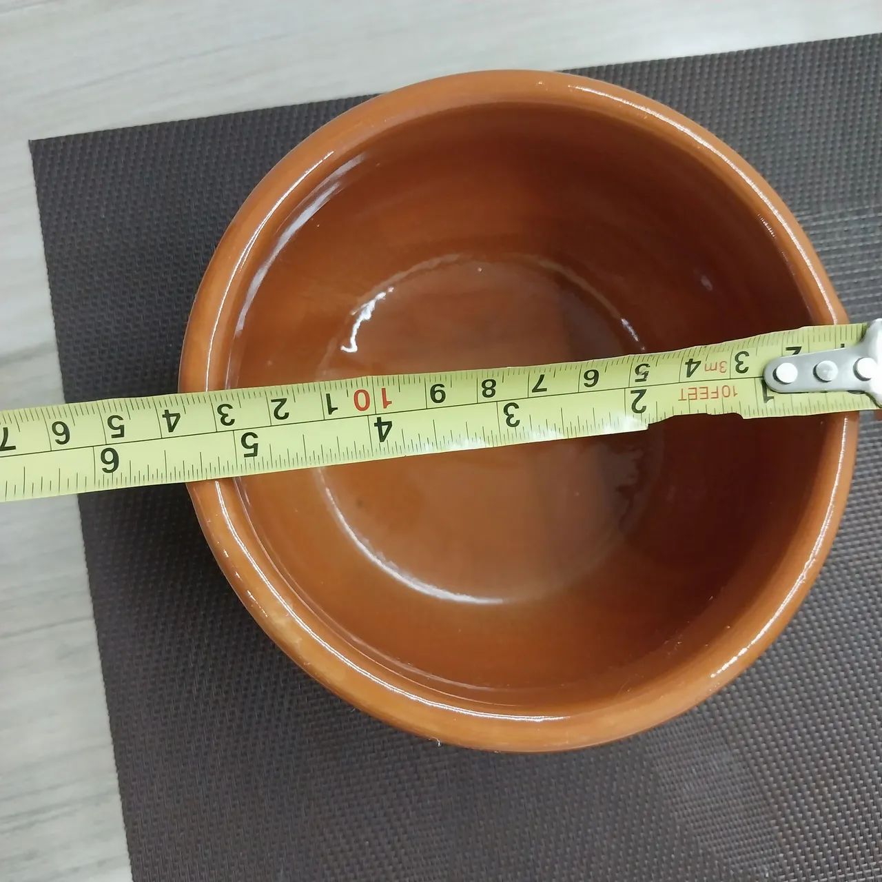 Tigela / bowl de Cerâmica Marrom Esmaltada - 14 cm de diâmetro <br> - Foto 4