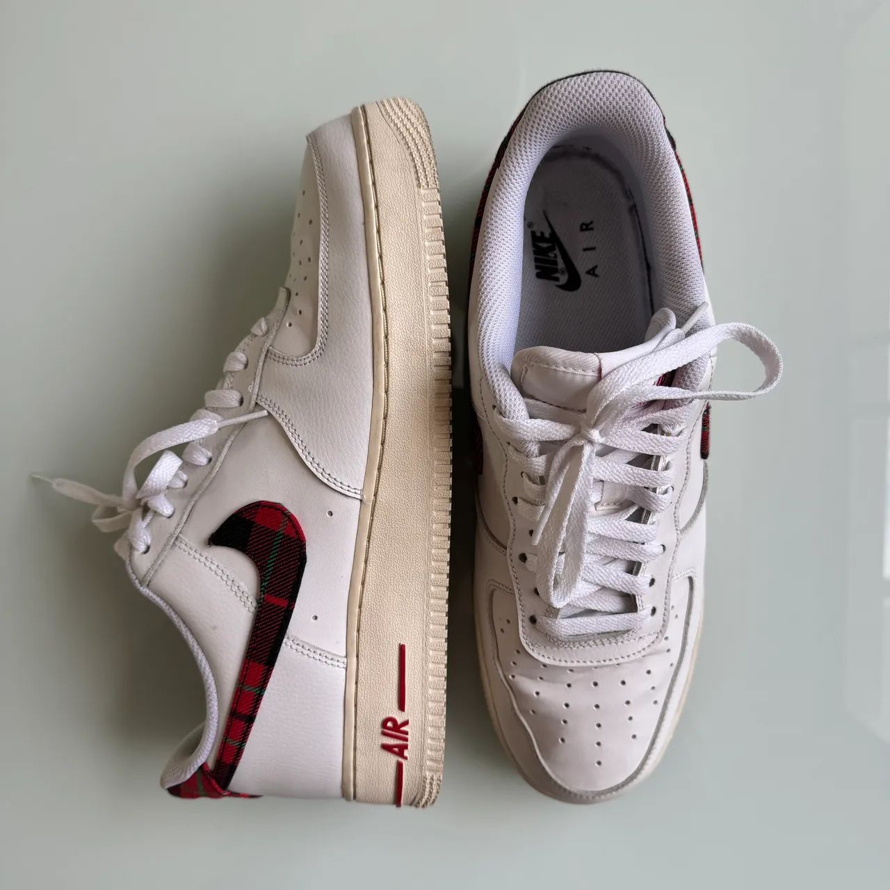Tênis Nike Air Force 1 Low Tartan Plaid - Tamanho 42 - Usado apenas 2 vezes!