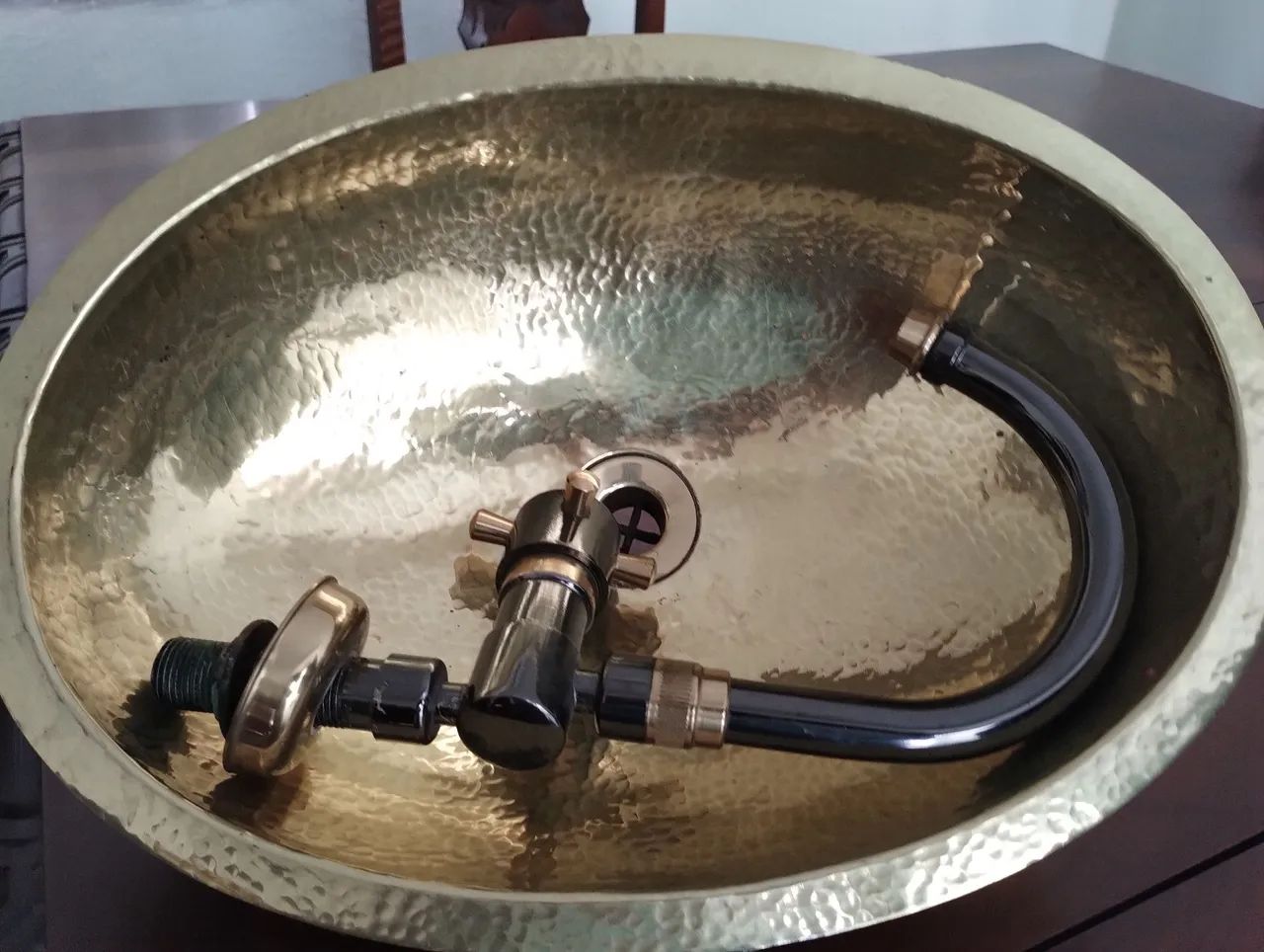 Cuba em latão com torneira Vintage  - Foto 6