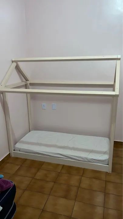 Cama casinha montessoriano completa