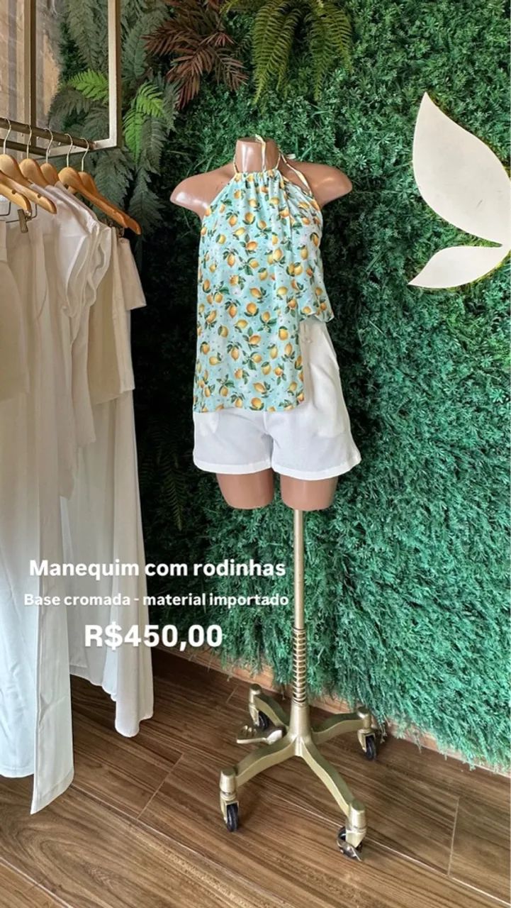 Manequim com rodinhas para loja