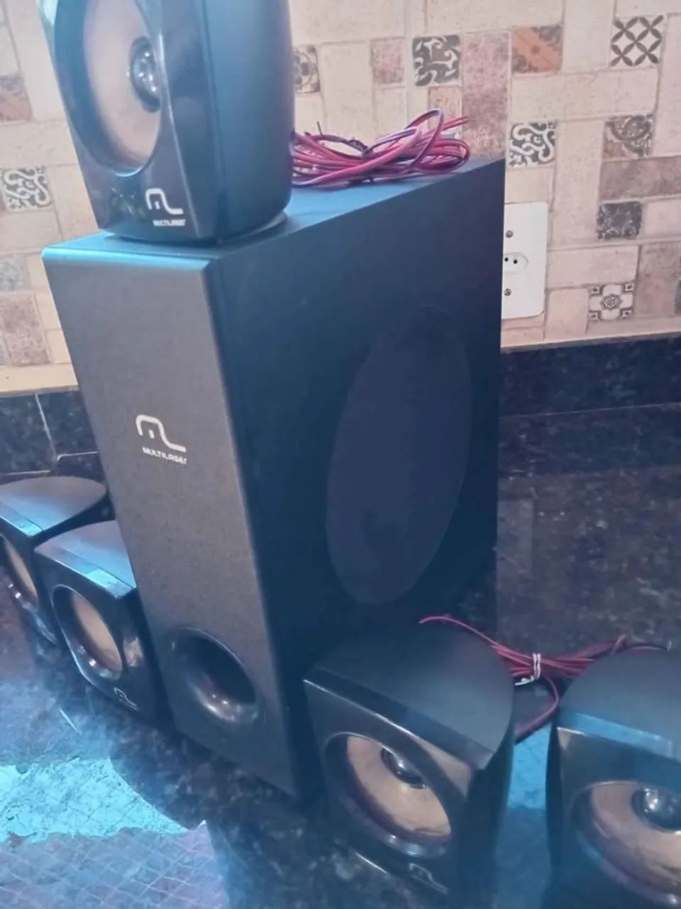 Subwoofer + caixas de som - Foto 4