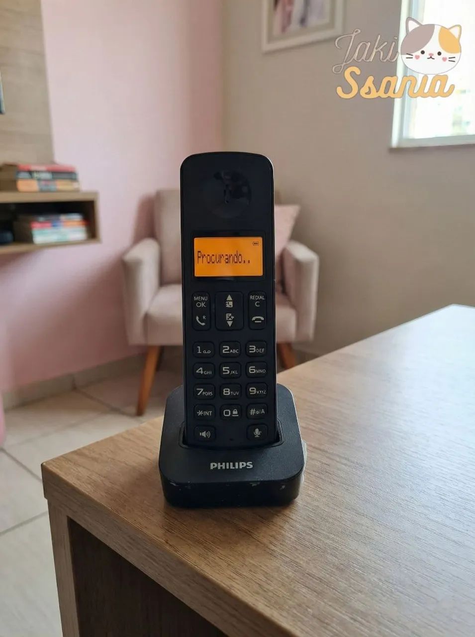 Telefone Fixo Philips D1502b/br Sem Fio - 127/220v