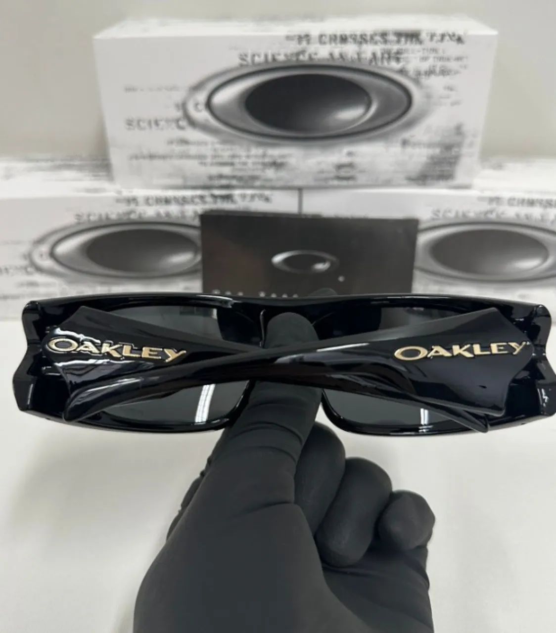 óculos oakley belleville black lentes polarizadas  - Foto 4