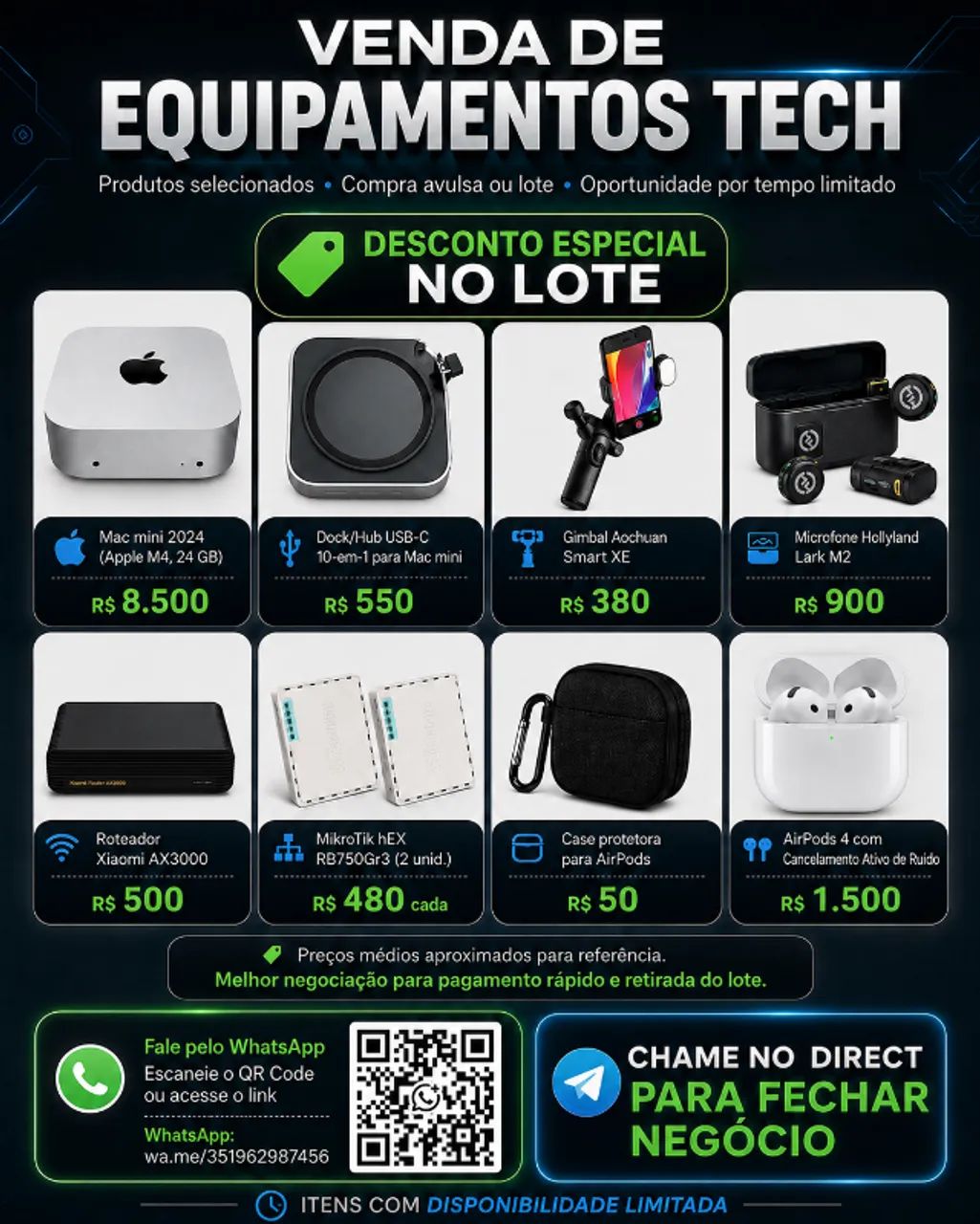 Mac Mini M4 - 24GB / 512 de armazenamento - Notebooks - Centro