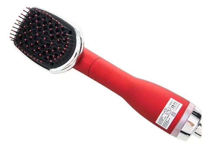 2 em 1 secador de cabelo e escova alisadora Vermelho 127V - Foto 5