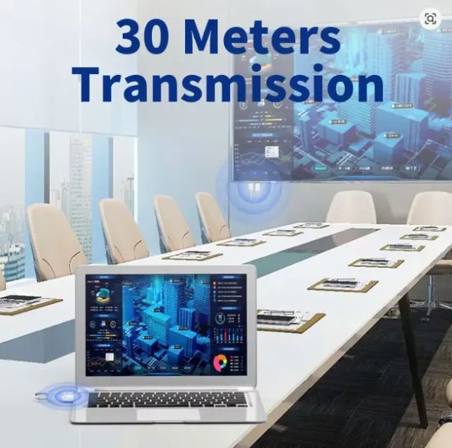 Transmissor e receptor de vídeo sem fio de 30m, extensor compatível com hdmi. - Foto 2