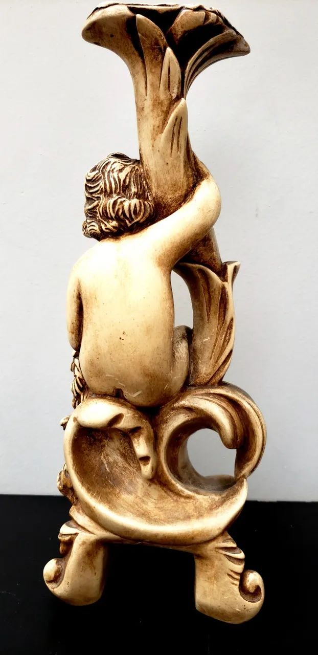 Antigo castiçal Barroco - Foto 6