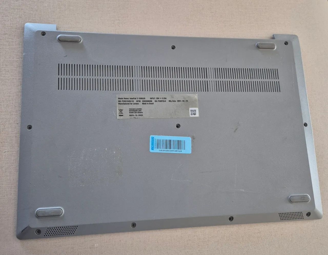 Carcaça base Lenovo ideapad 15IML05