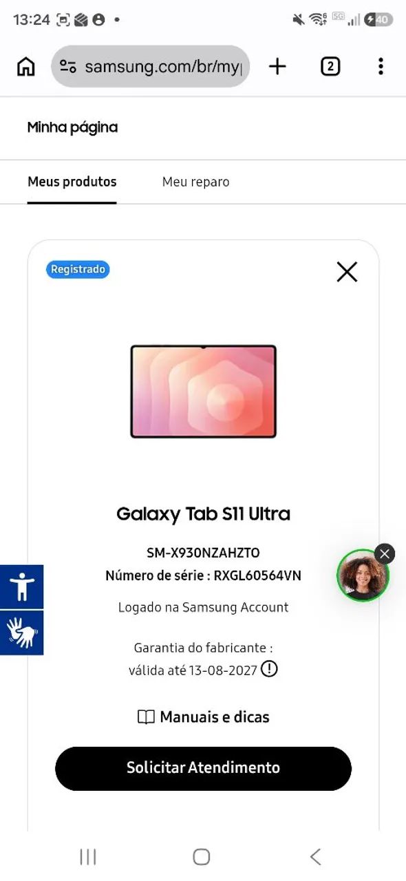 Tablet s11 ultra Samsung 12gb 512gb - Foto 2